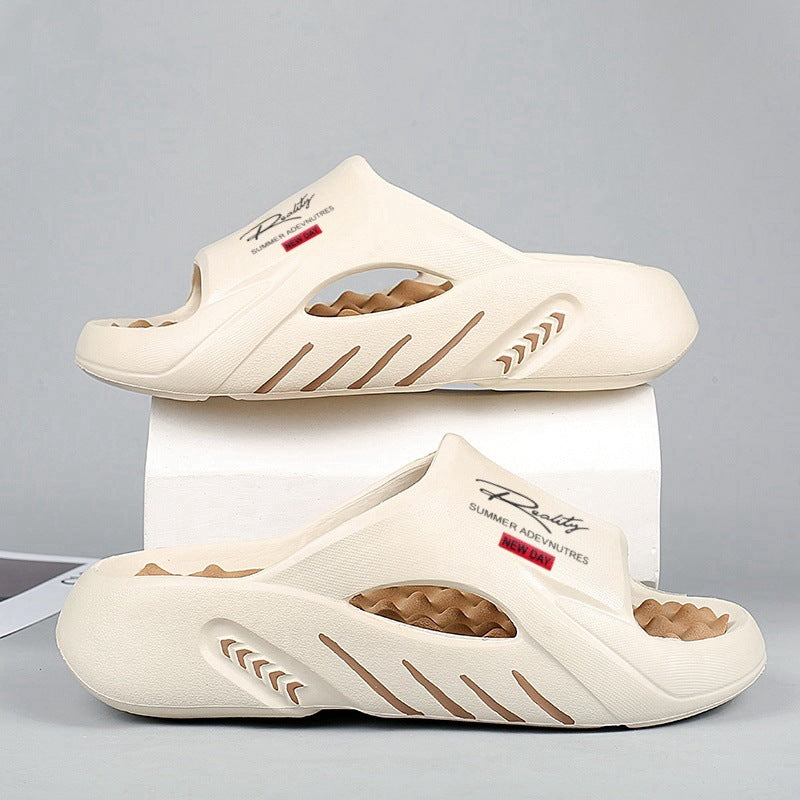 Unisex Atlas Logo Slides – Street Style Cushioned Anti-Slip Beach Sandals (US 5–12.5)