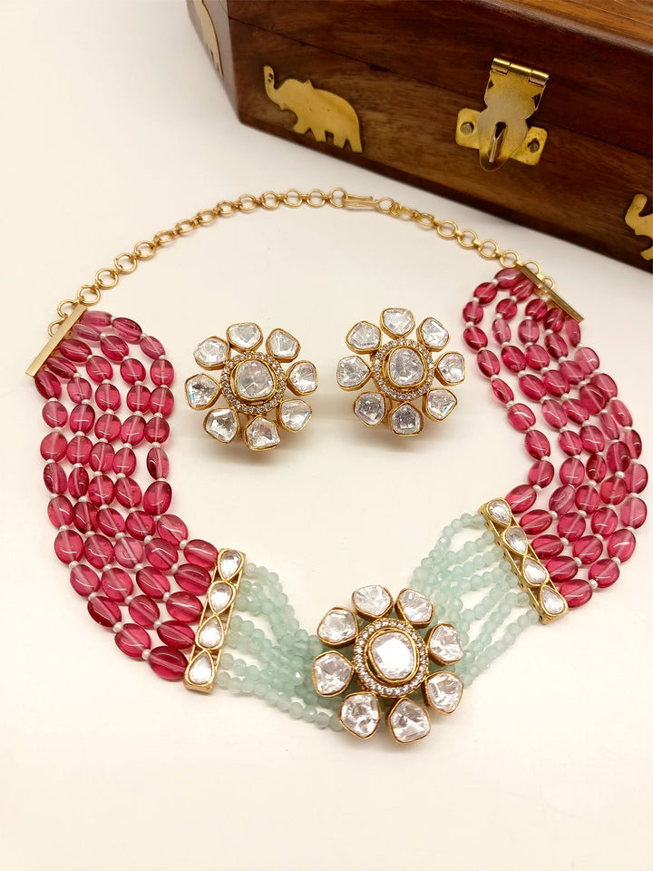 Drucilla R & G Kundan Choker Set