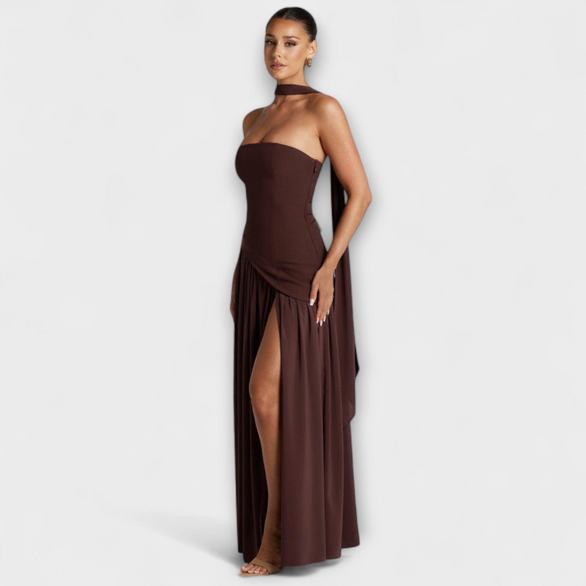Ada - Elegante Maxi Jurk  - By Qivii