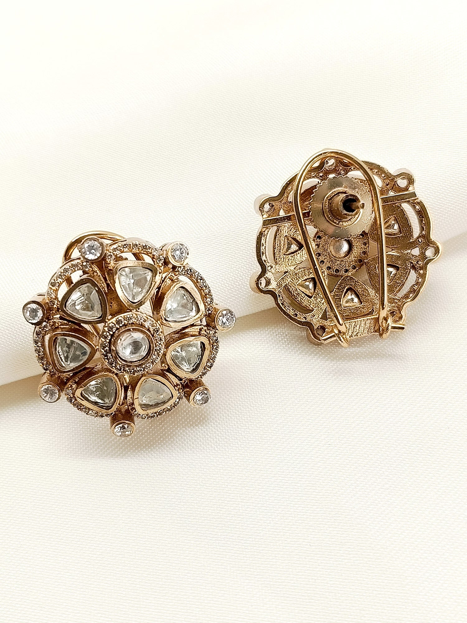 Nainika White Kundan Tops