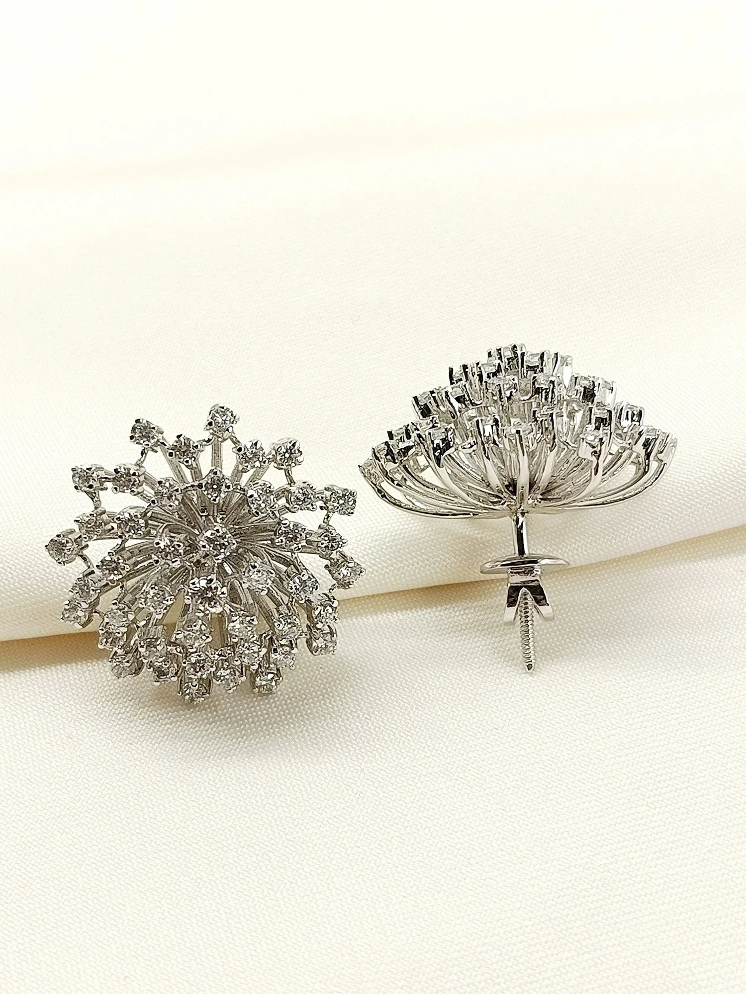 Priyal 92.5 Silver Swarovski Stone Tops