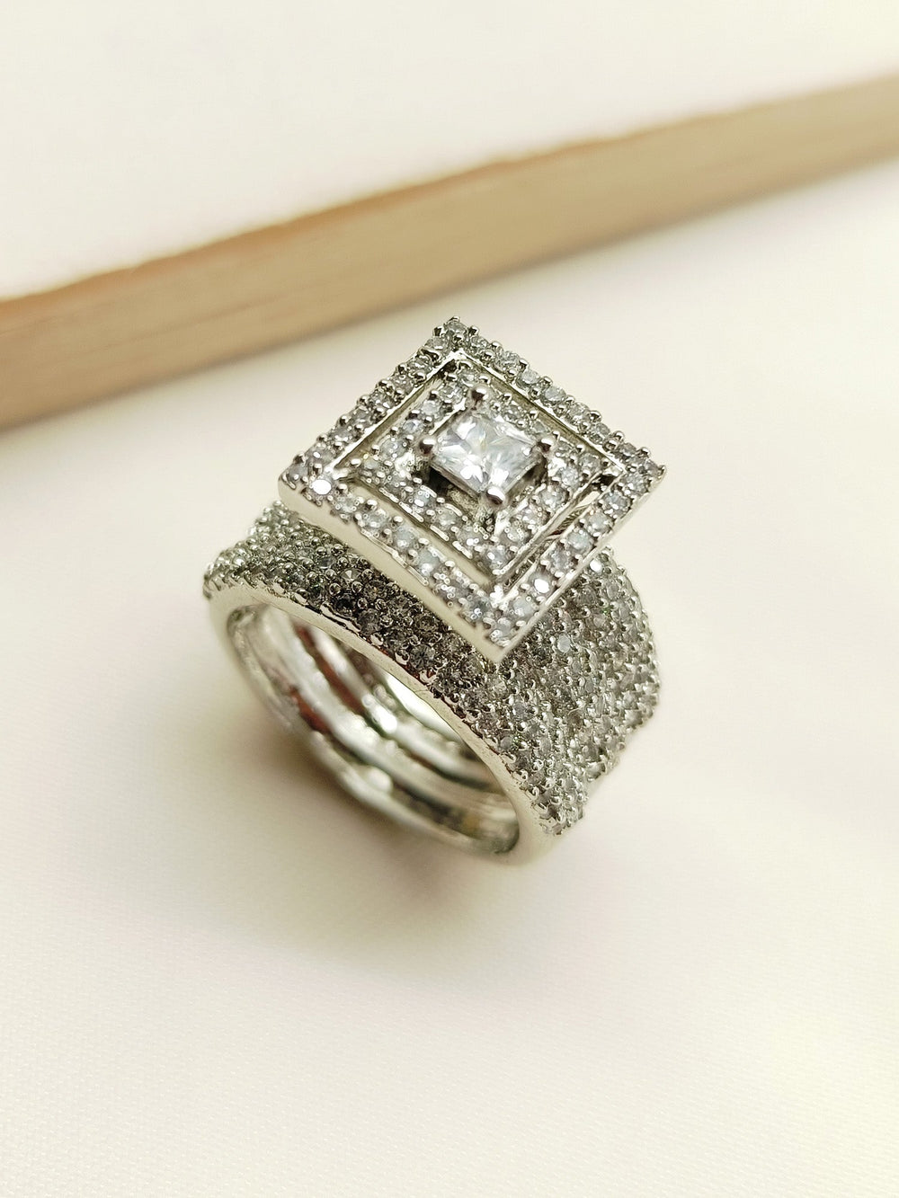  Beautifully crafted Jude American Diamond Finger Ring with Intricate Design and Elegant Details