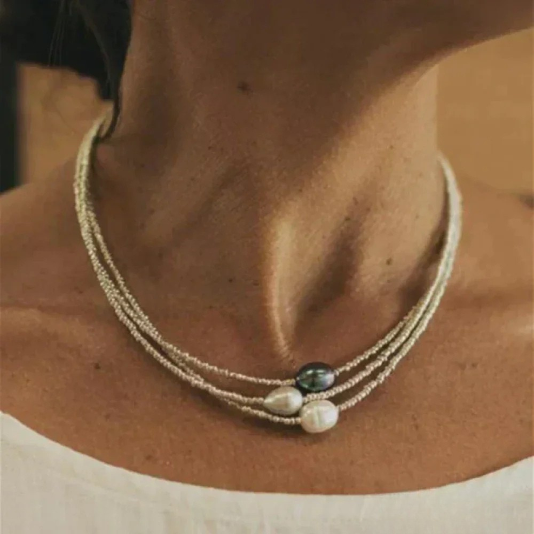 Oud-stijl parelcollier  - By Qivii