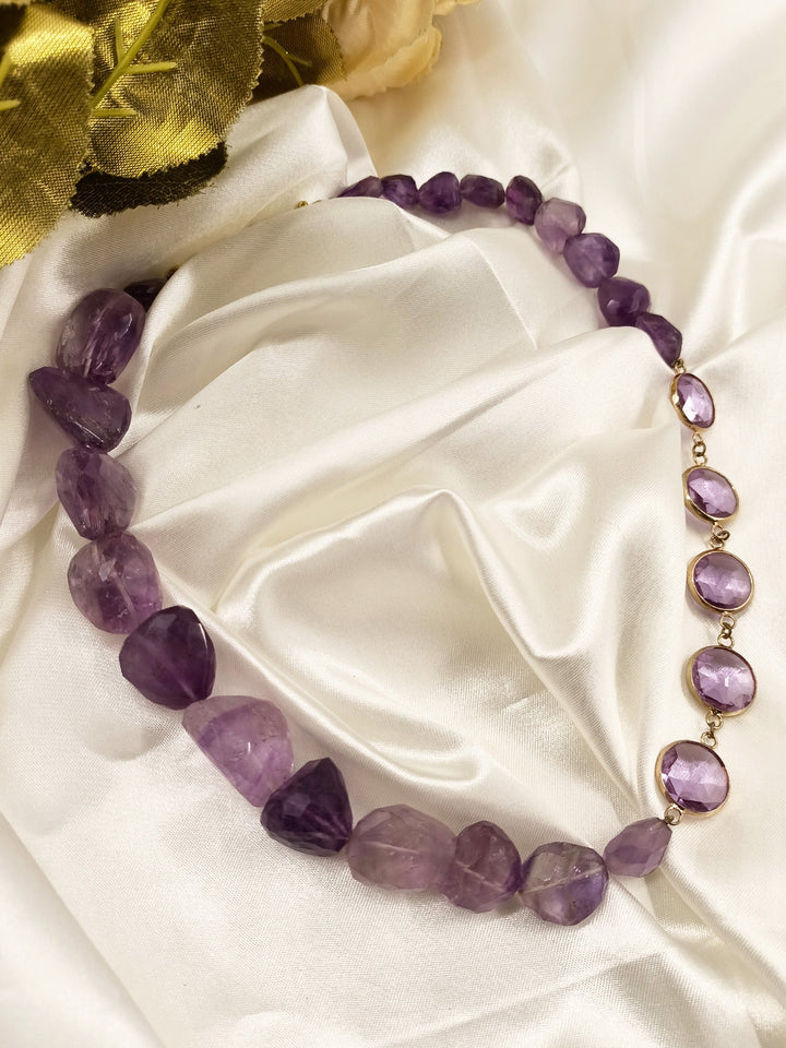 Gaurika Amethyst Natural Stone Necklace