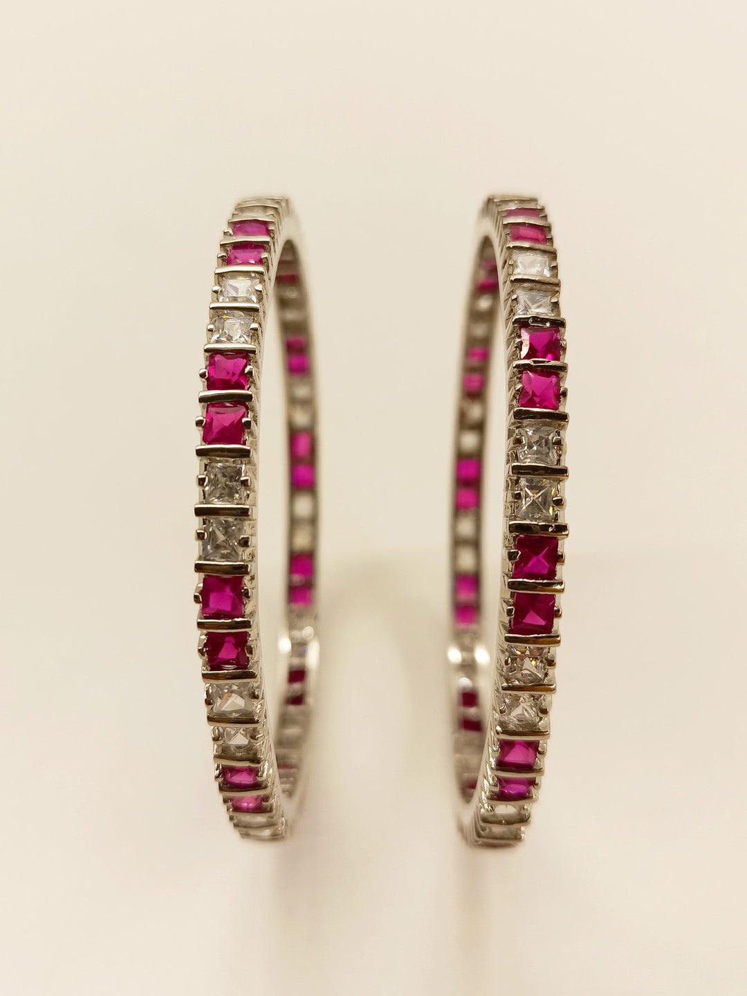 Sharvya Rose Pink American Diamond Bangle