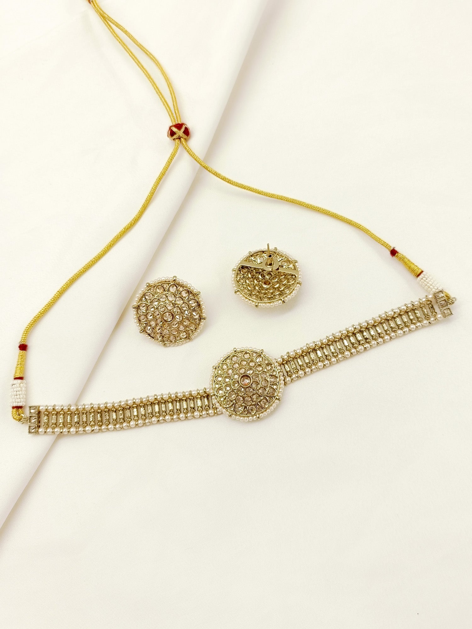 Roopavni Copper Polki Choker Set
