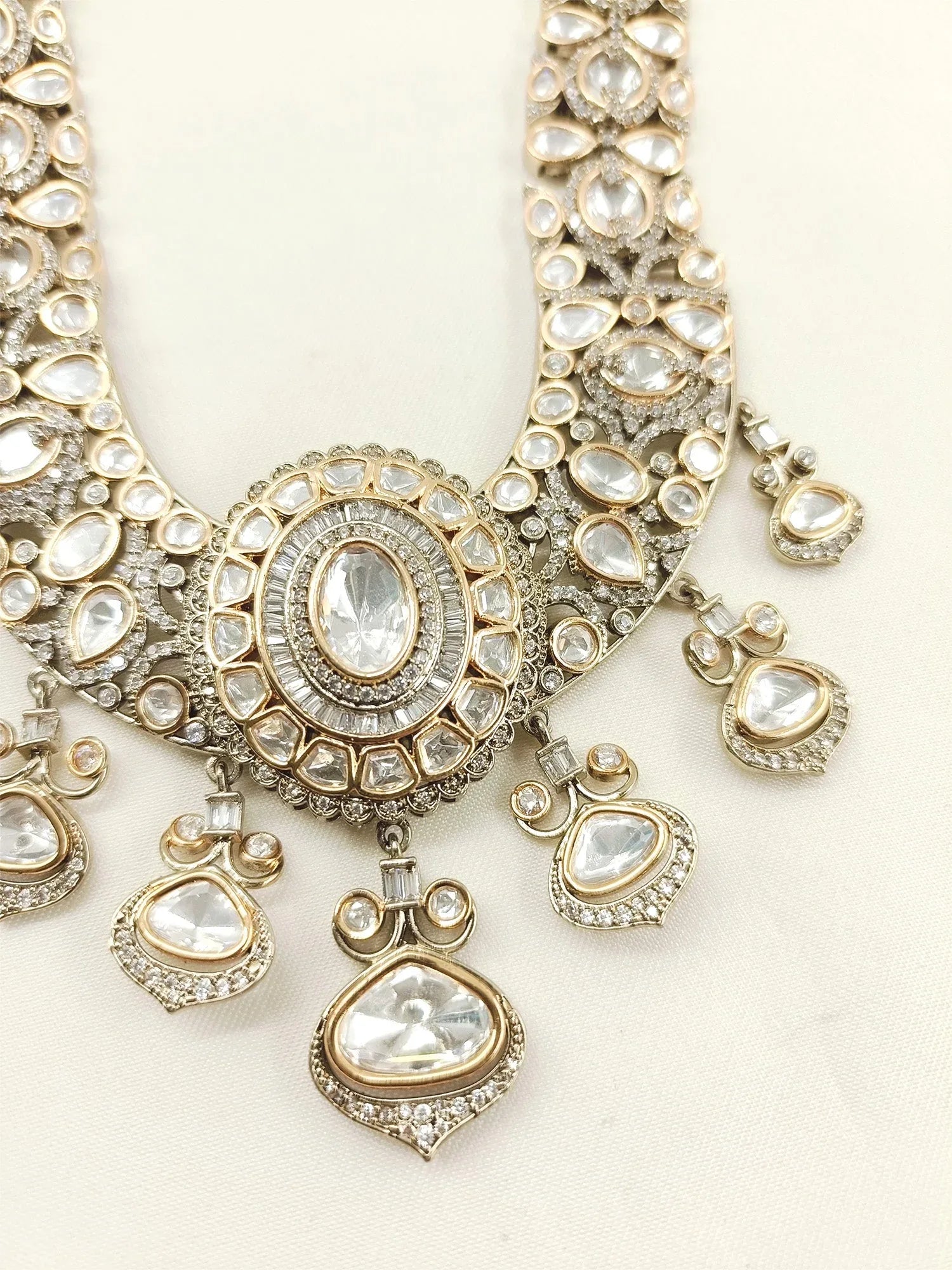 Paresh White Groom Victorian Neckpiece