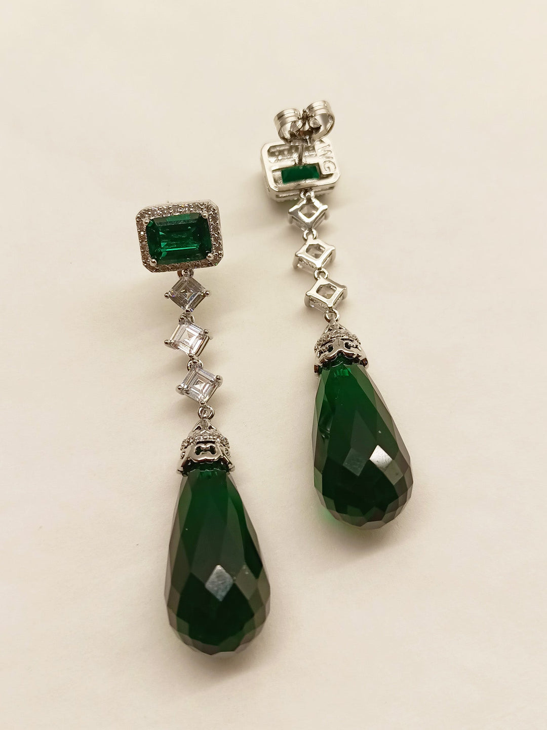 Scarlett Emerald Drop Earrings