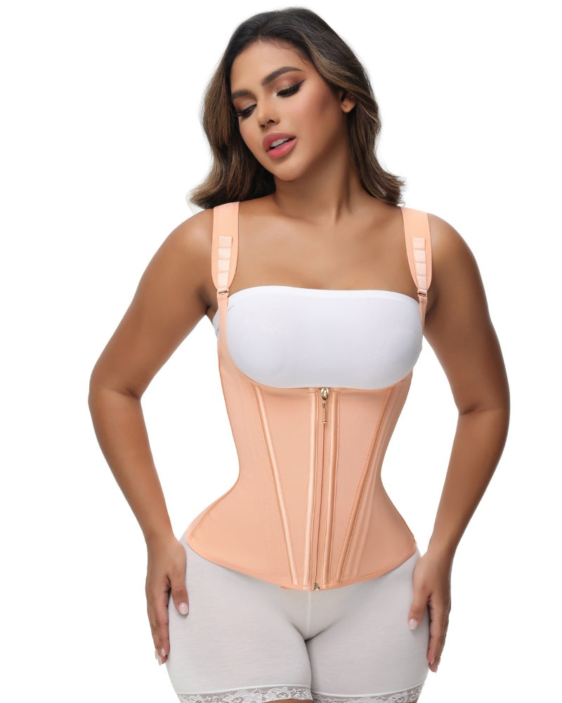 Shapshe® Fajas Colombianas Steel Boned Tummy Control Waist Trainer  - By Qivii