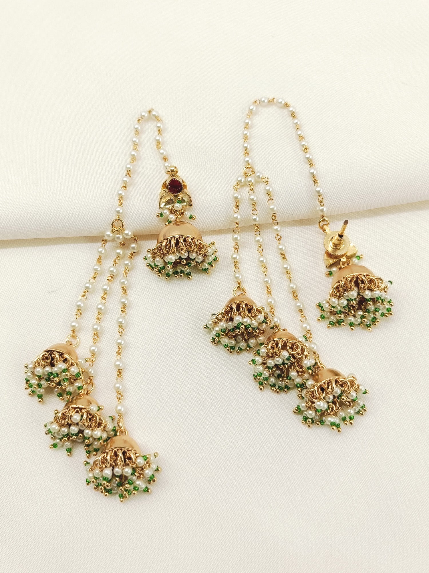 Meerakshi Ruby Kundan Jhumki