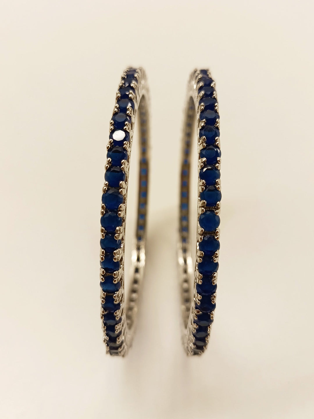 Rida Blue Sapphire American Diamond Bangle