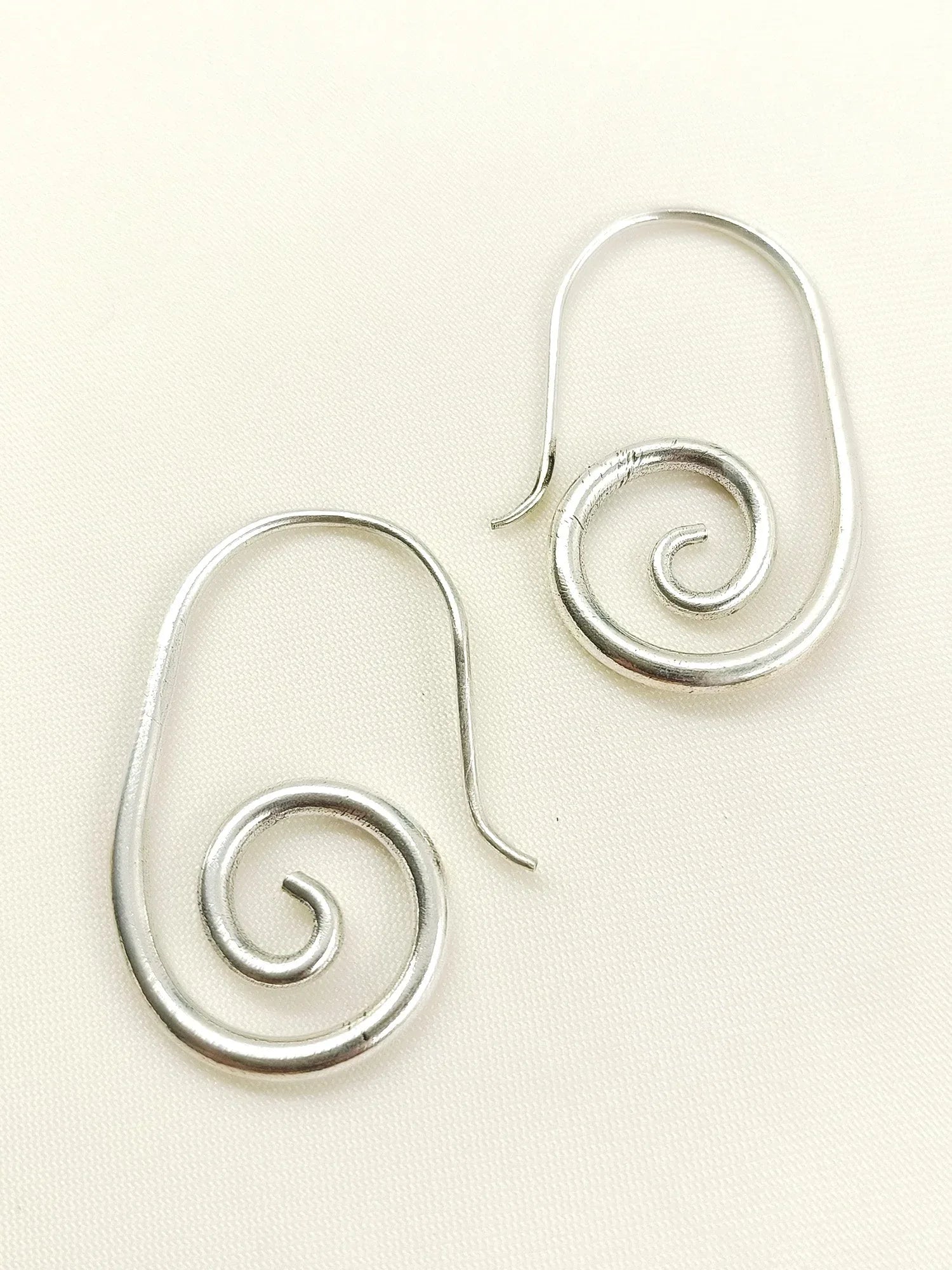 Daya Silver Western Earrings