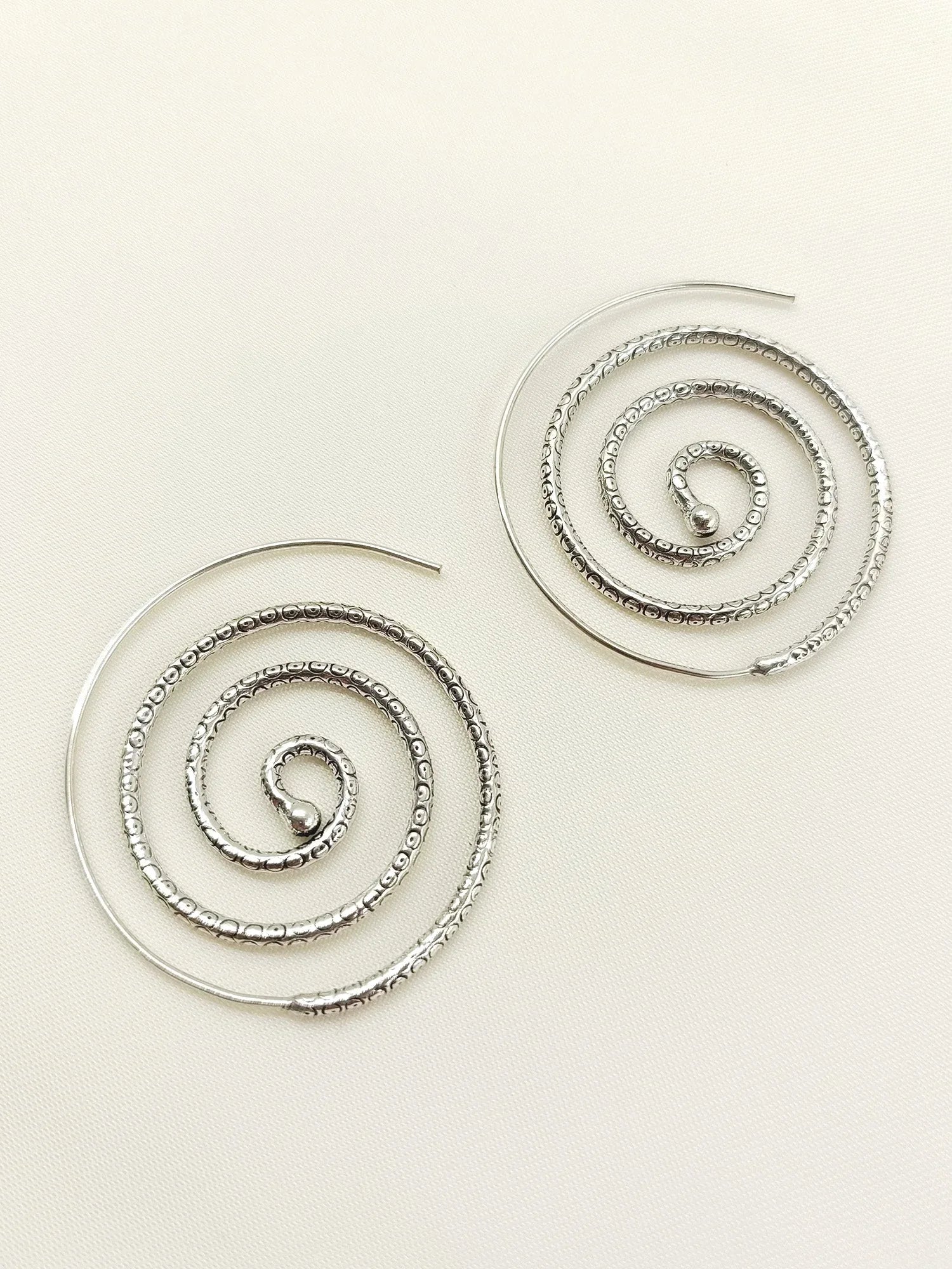 Aindrila Silver Western Earrings