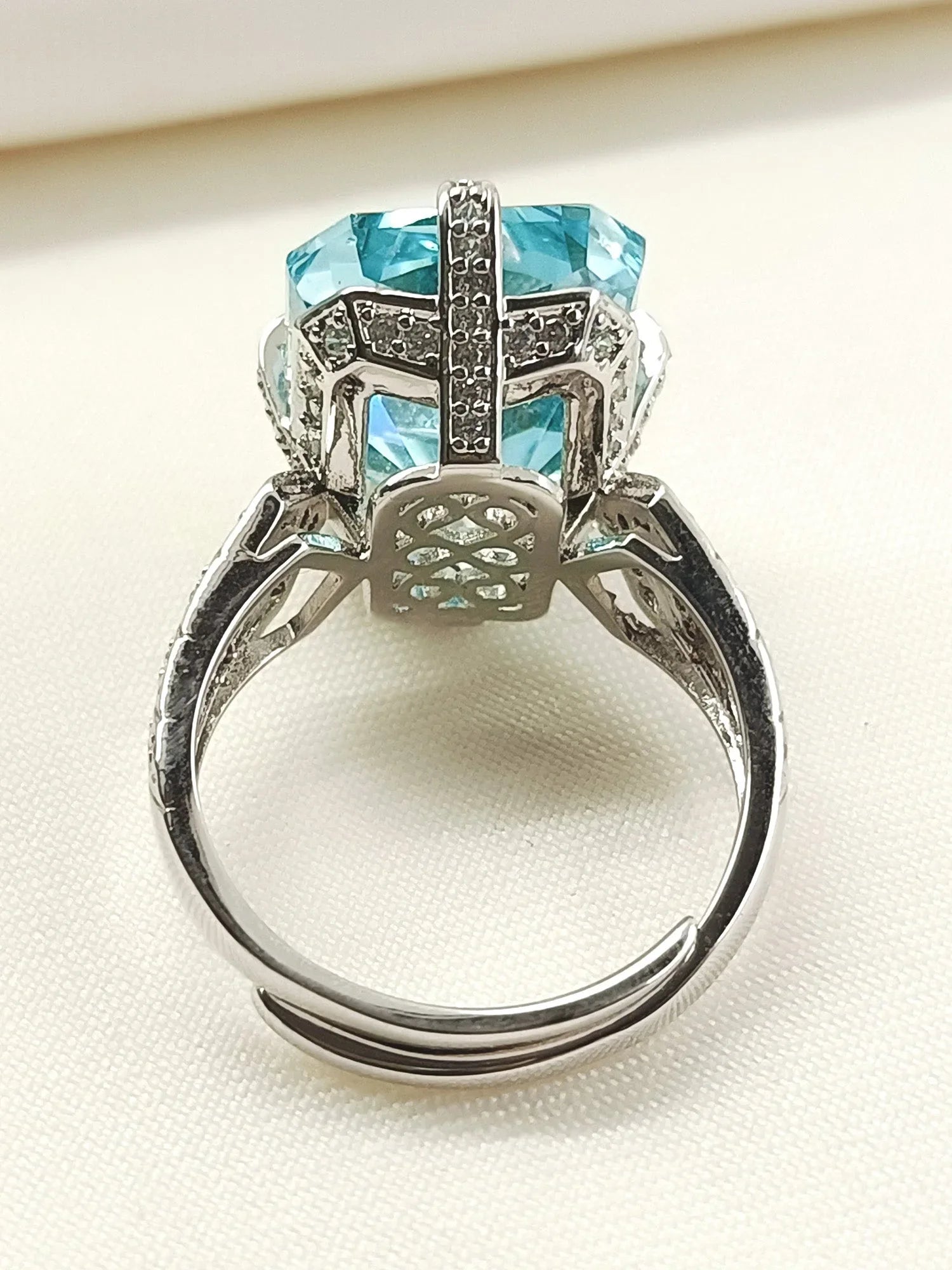 Satya Firozi American Diamond Finger Ring