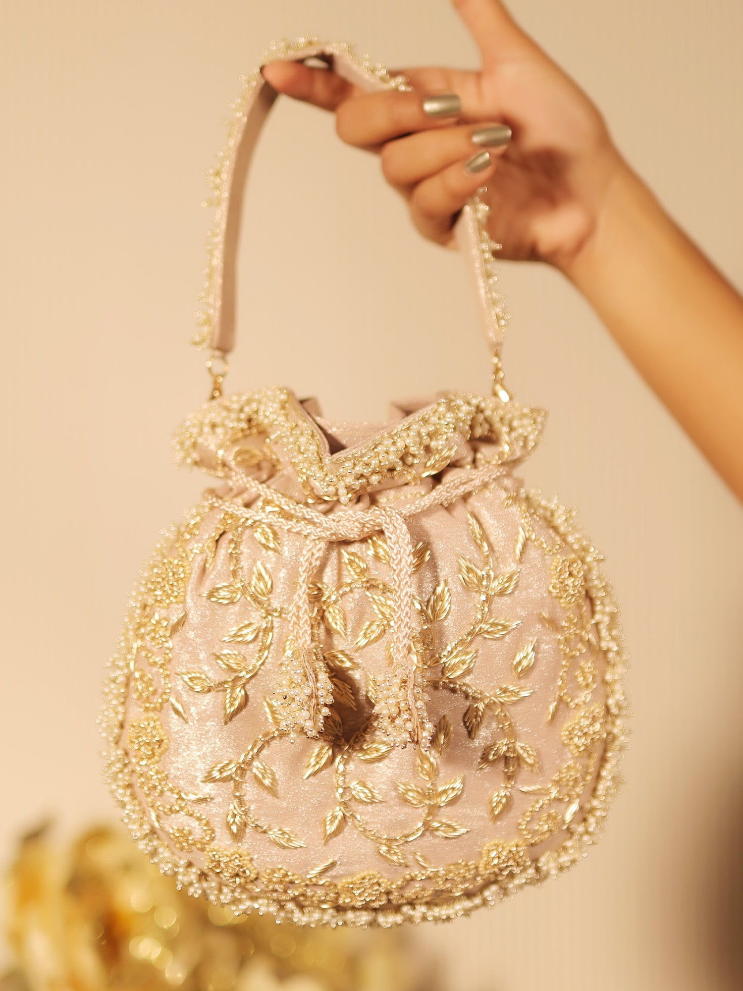 Marissa Pink Potli Bag