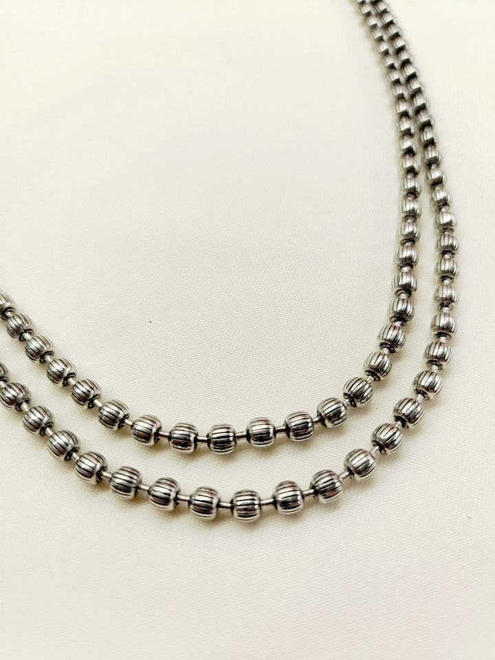 Joy Double Layerd Oxidized Neckpiece