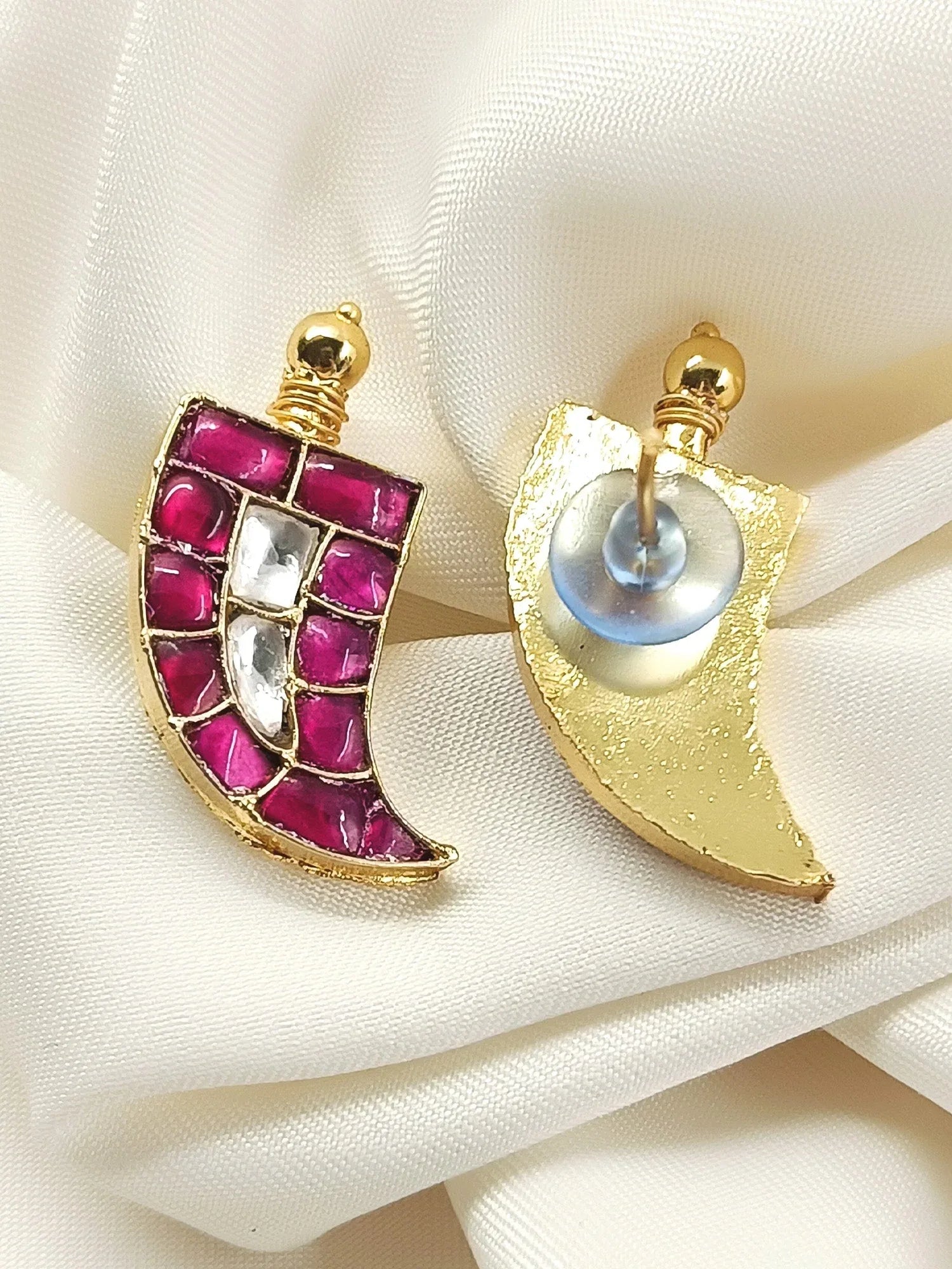 Aaloka Ruby Kundan Earring