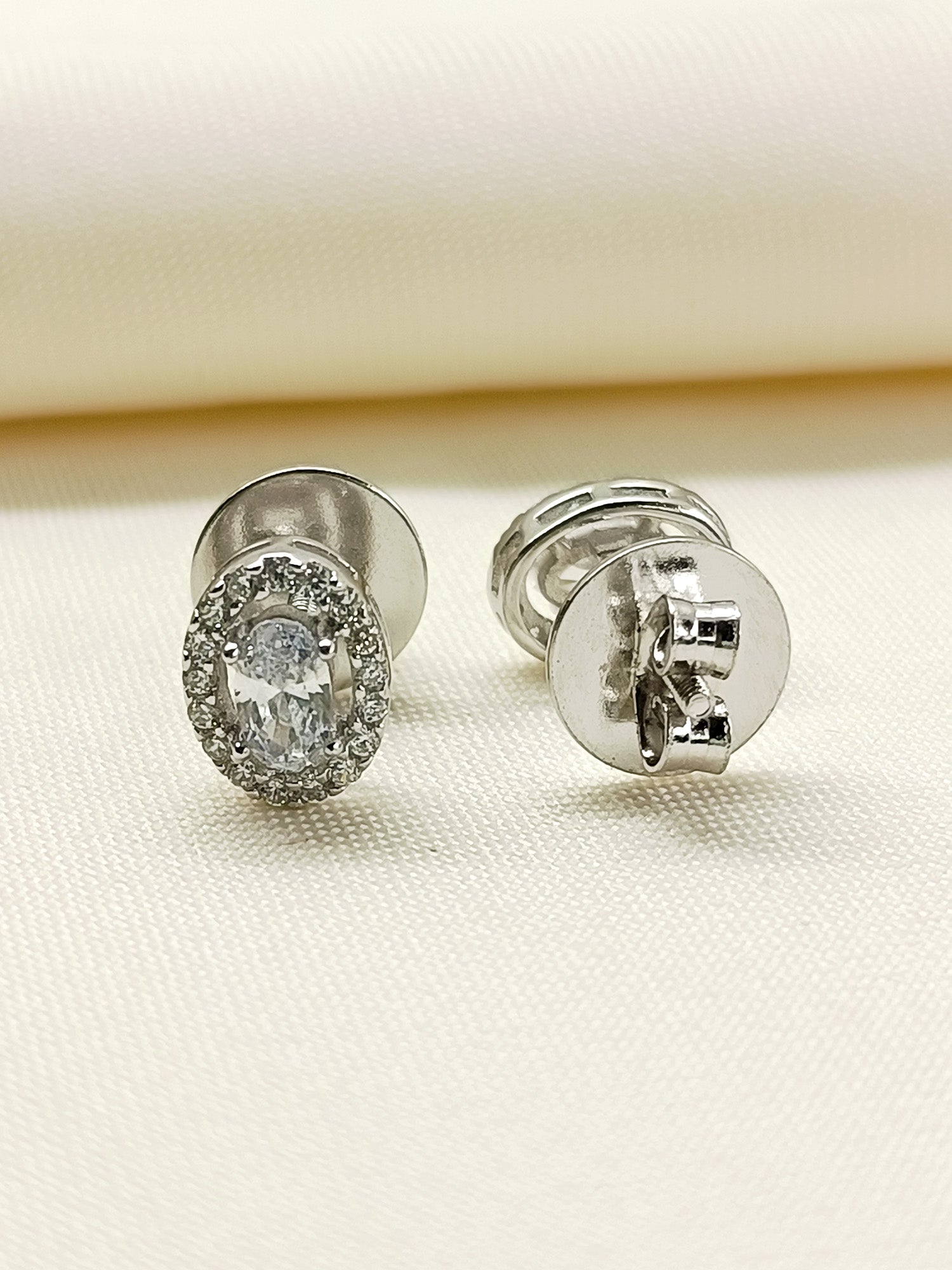 Hema 92.5 Silver Swarovski Stone Tops - qivii