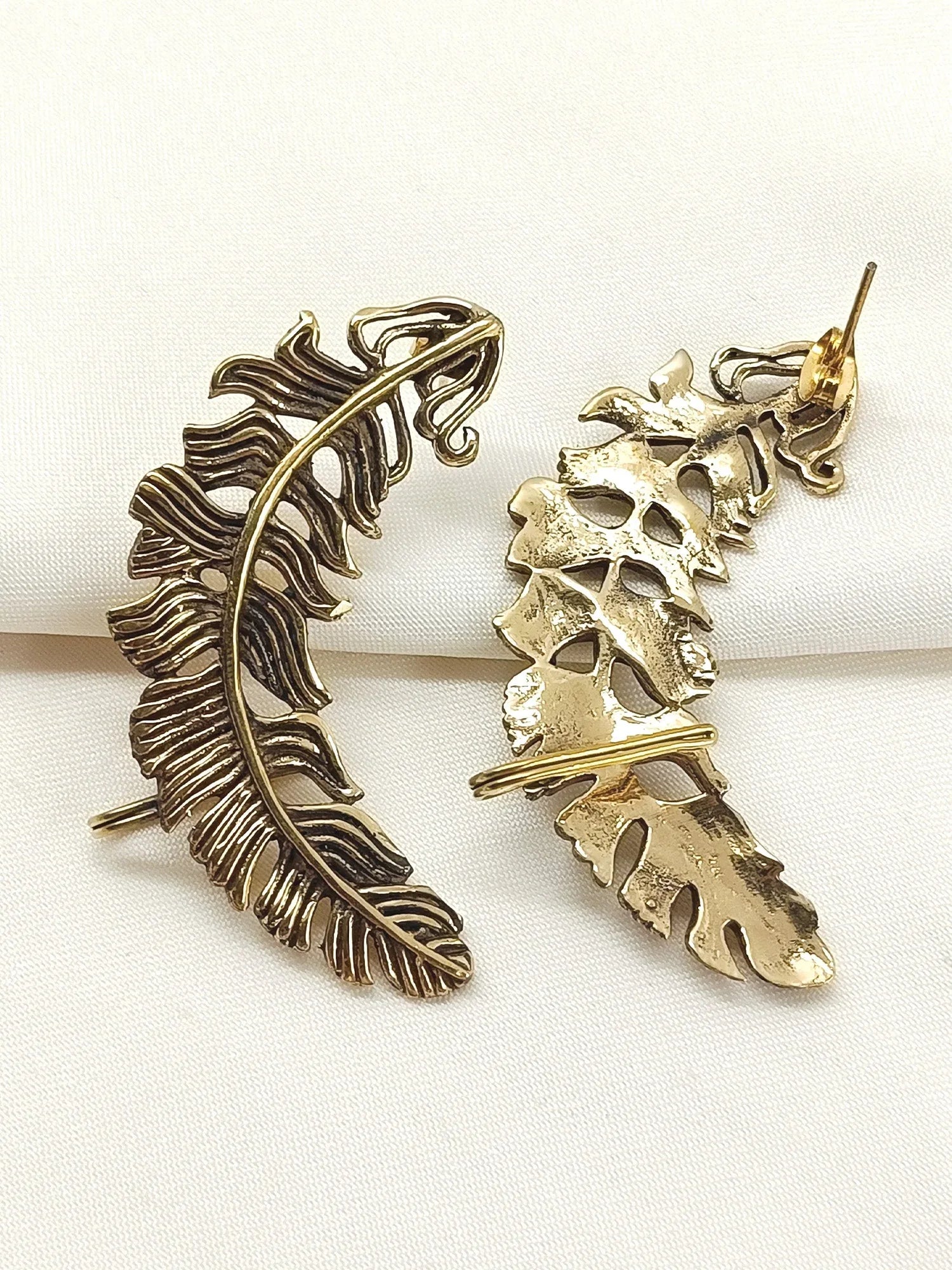 Prarika Golden Western Earrings