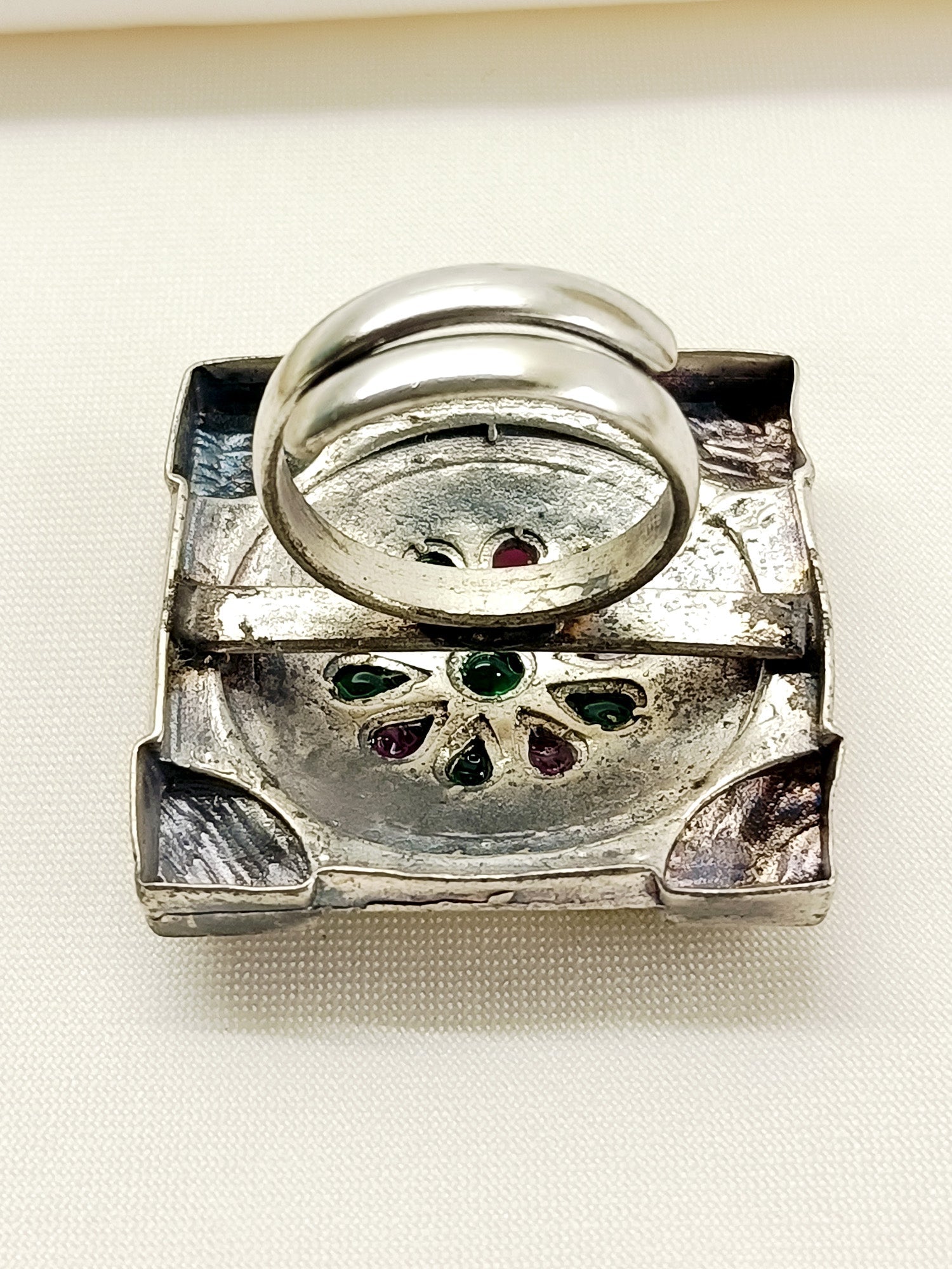 Georgia Multi Colour Oxidized Finger Ring