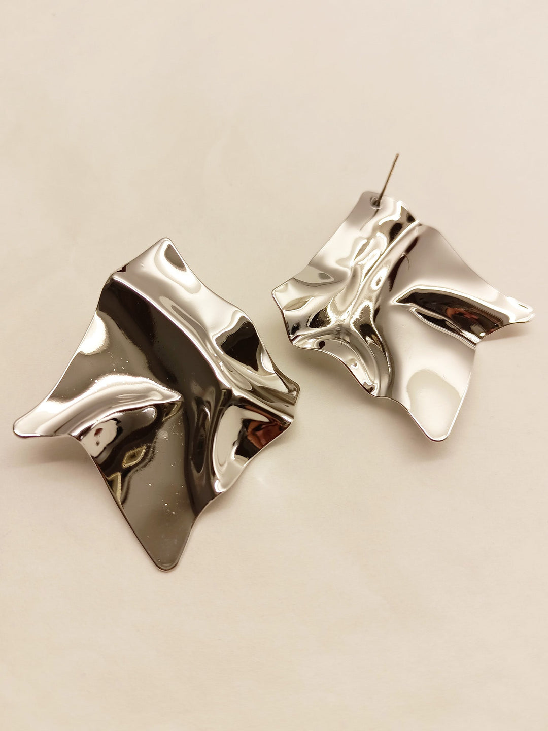 Manon Silver Metallic Studs