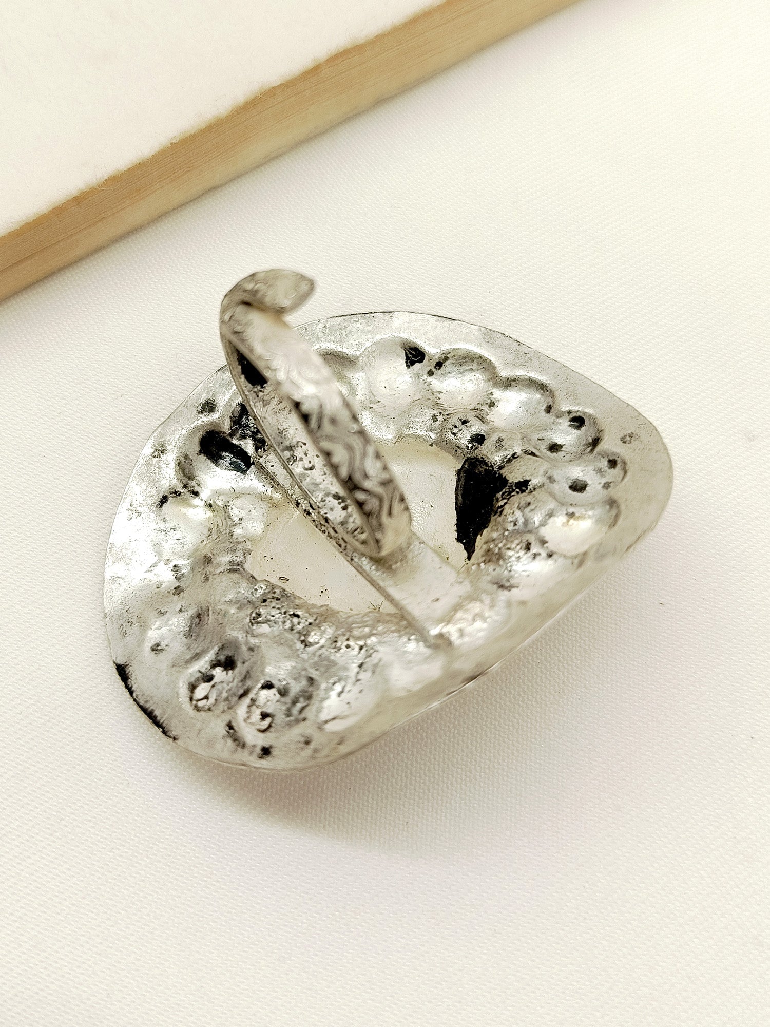 Ojashwini Silver Tribal Finger Ring - qivii