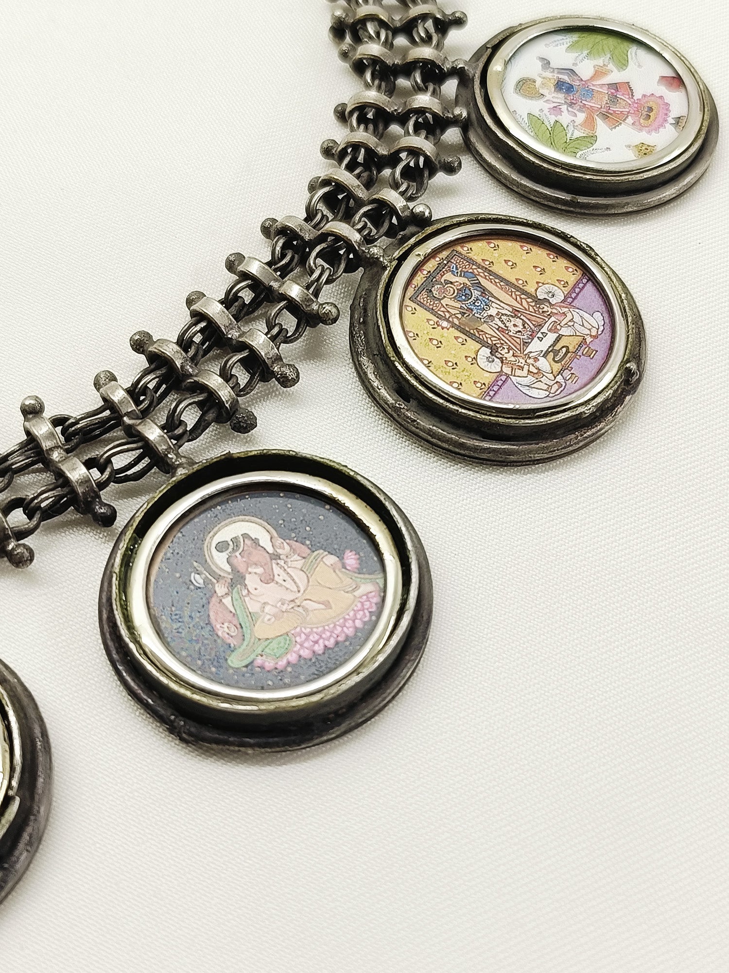 Oshma Multi Colour Oxidized Neckpiece