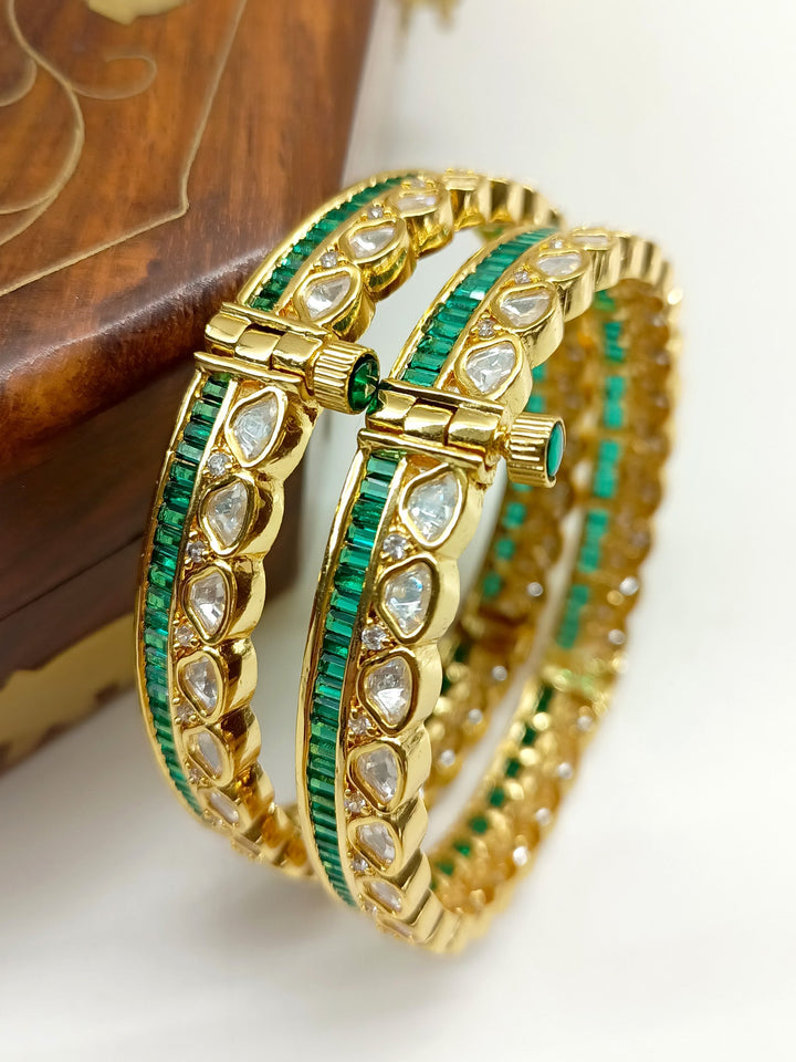 Katherine Green Kundan Bangle Pair