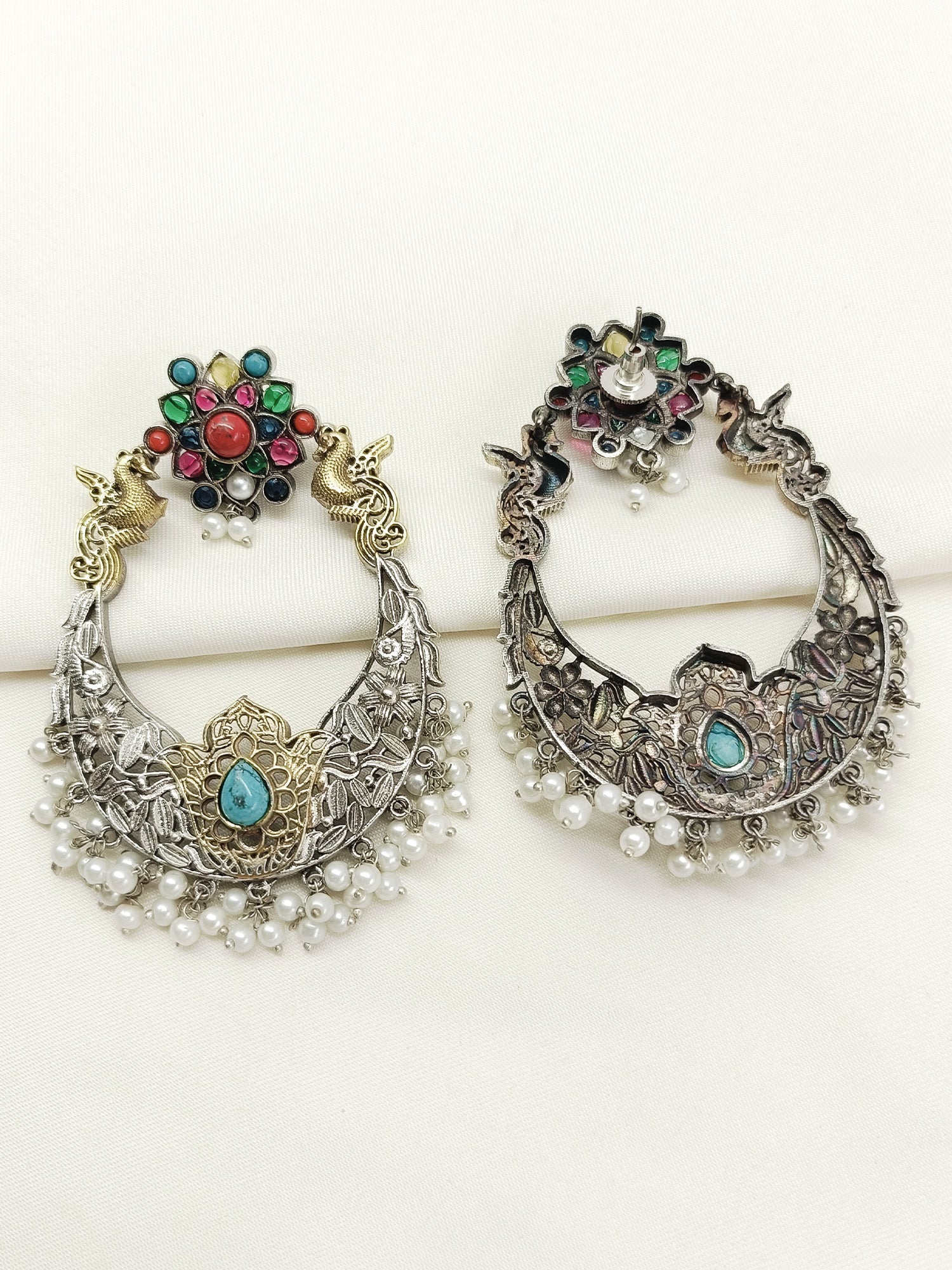 Deepali Multi Colour Oxidized Earring