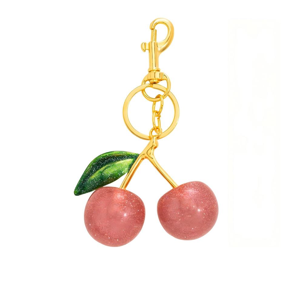 Ounamei Cute Cherry Bag Charm Keychain for Handbags & Keys