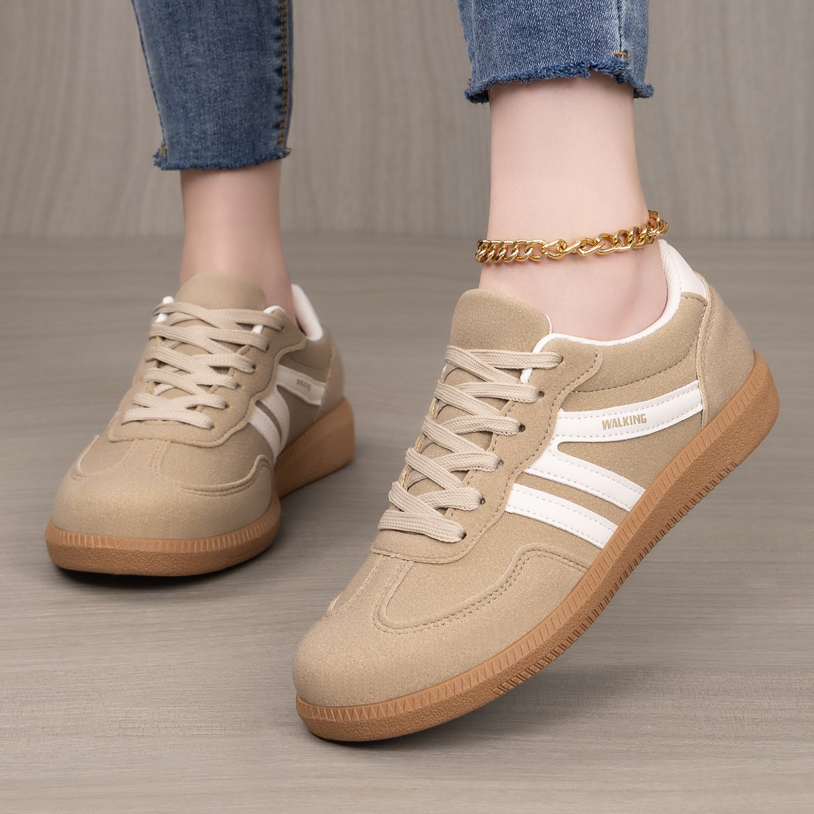Women’s Nova Retro Colorblock Sneakers – Casual Lightweight Comfort Trainers (US5–10)
