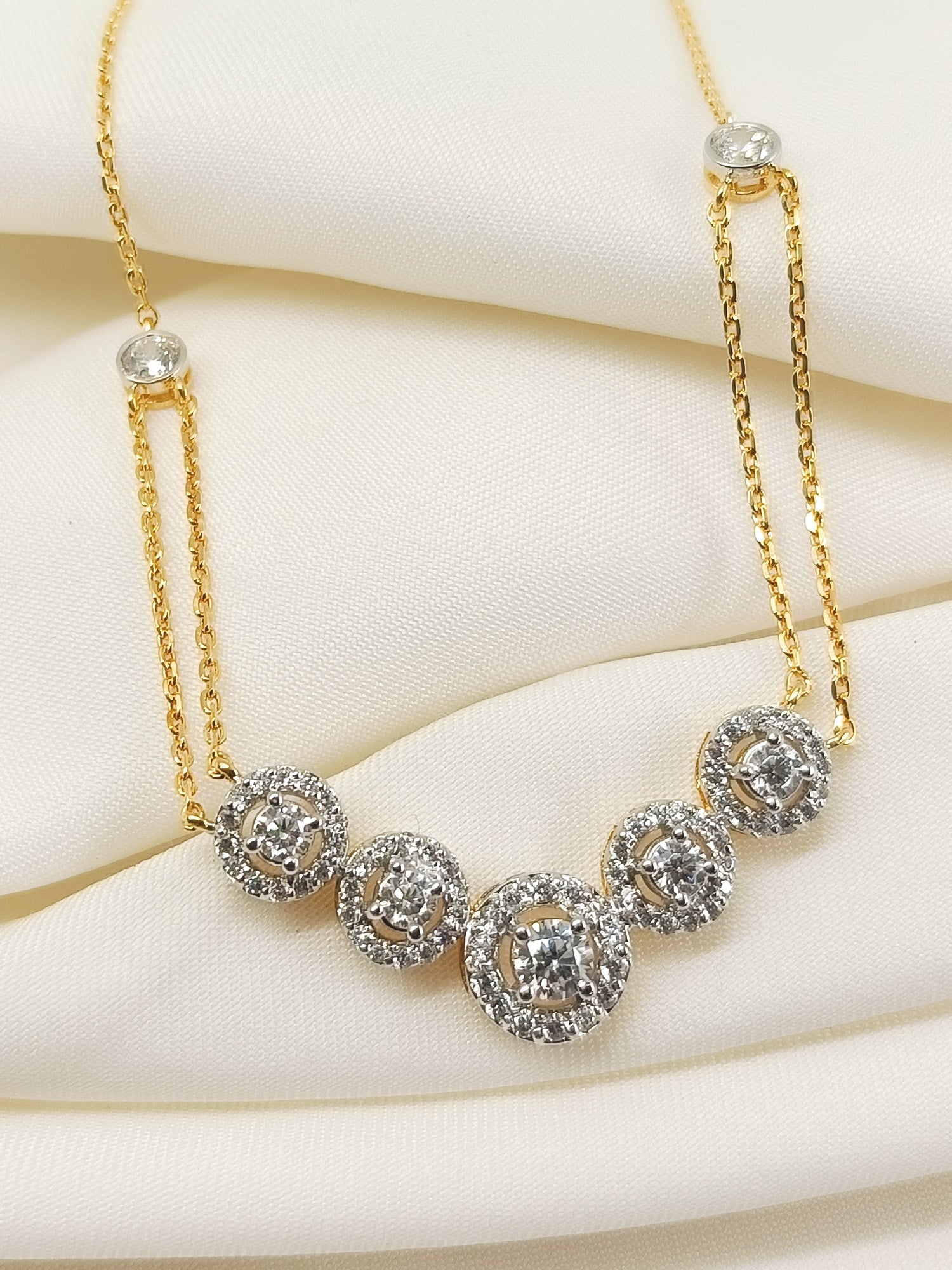 Cherise 92.5 Silver Swarovski Stone Pendal