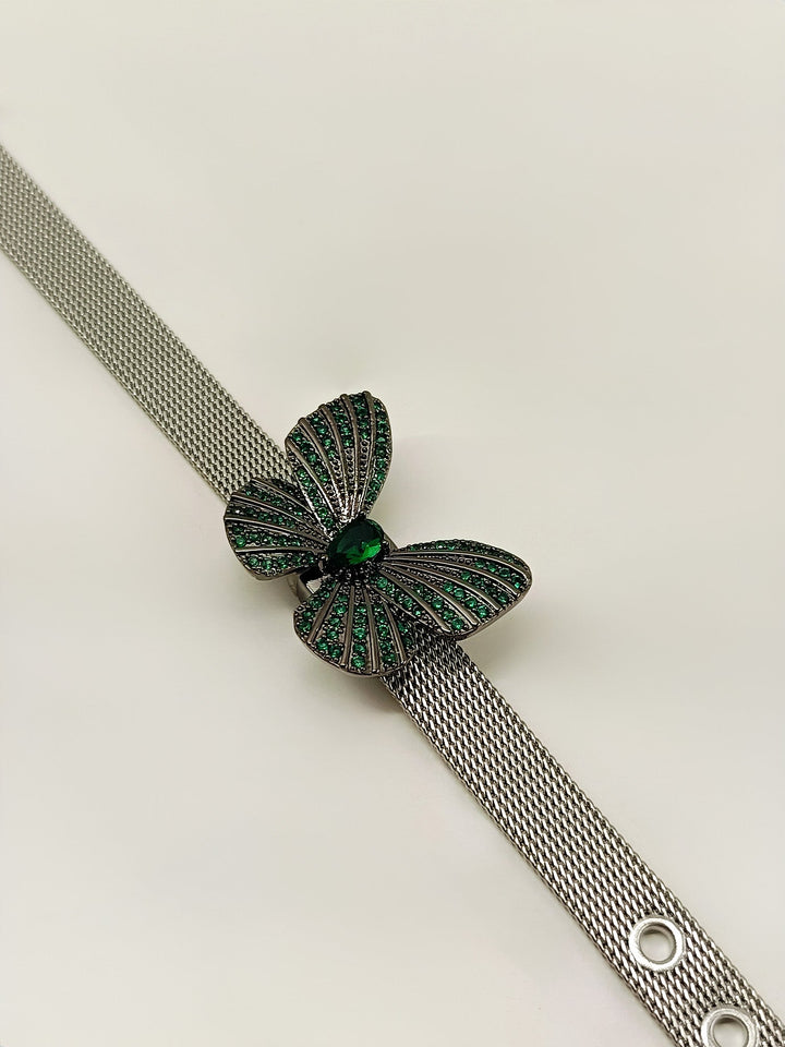 Era Green Butterfly Shape Victorian Bracelet