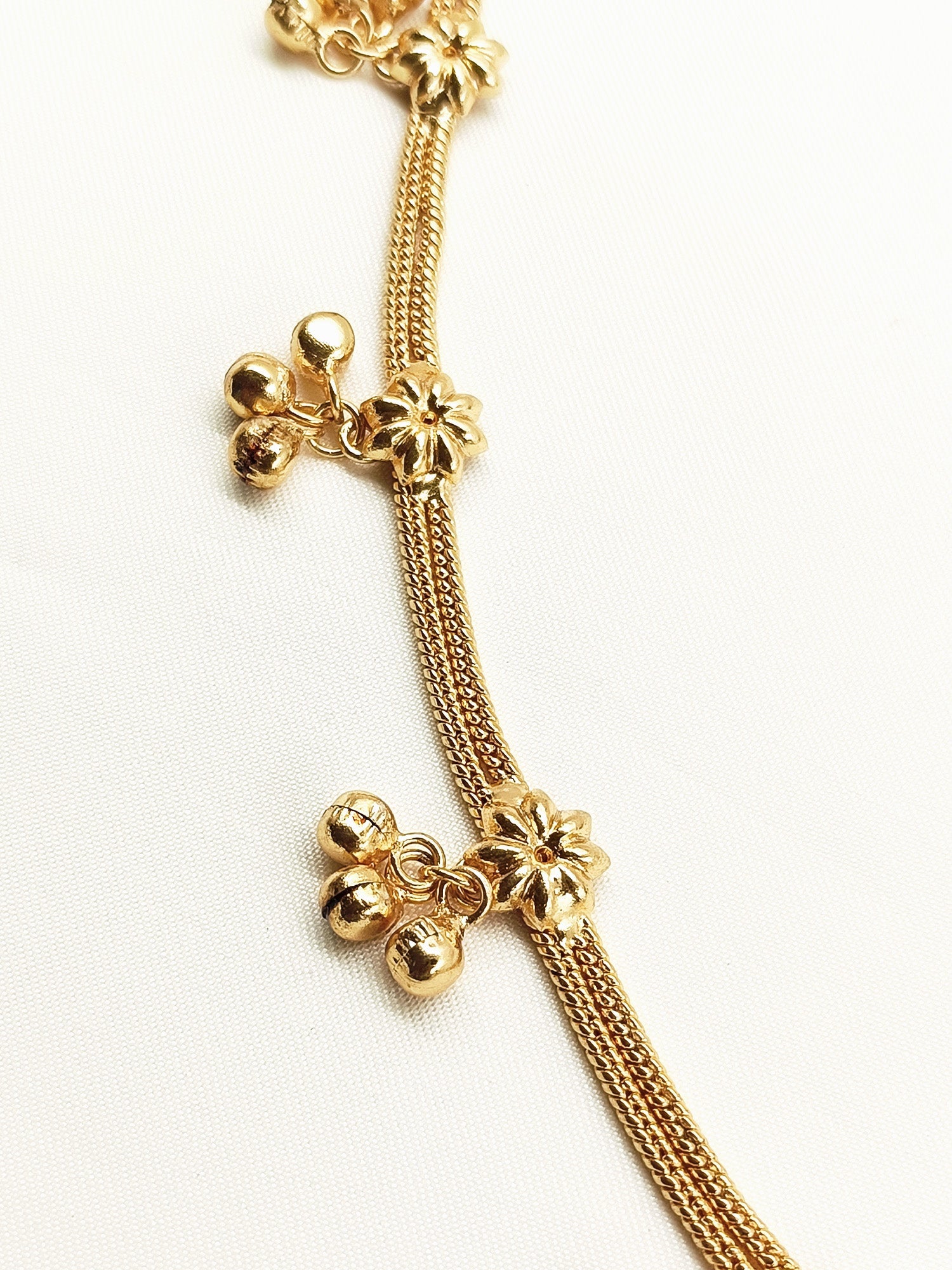 Frederike Golden Antique Waist Belt/kamar Bandh