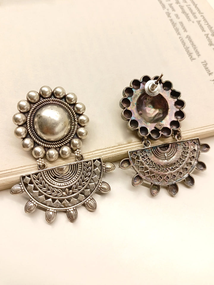 Kashi Plain Oxidized Earrings