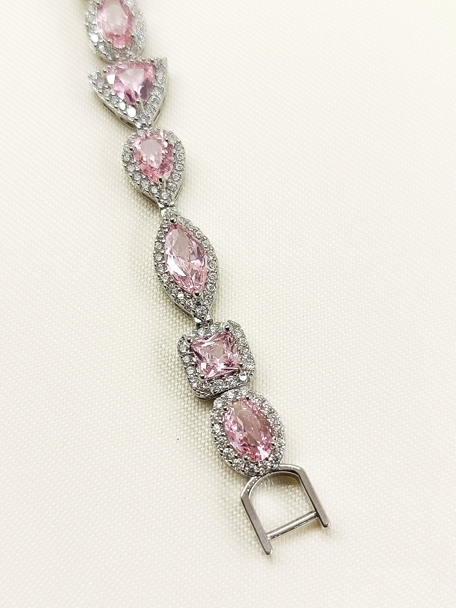 Calliope Baby Pink American Diamond Bracelet