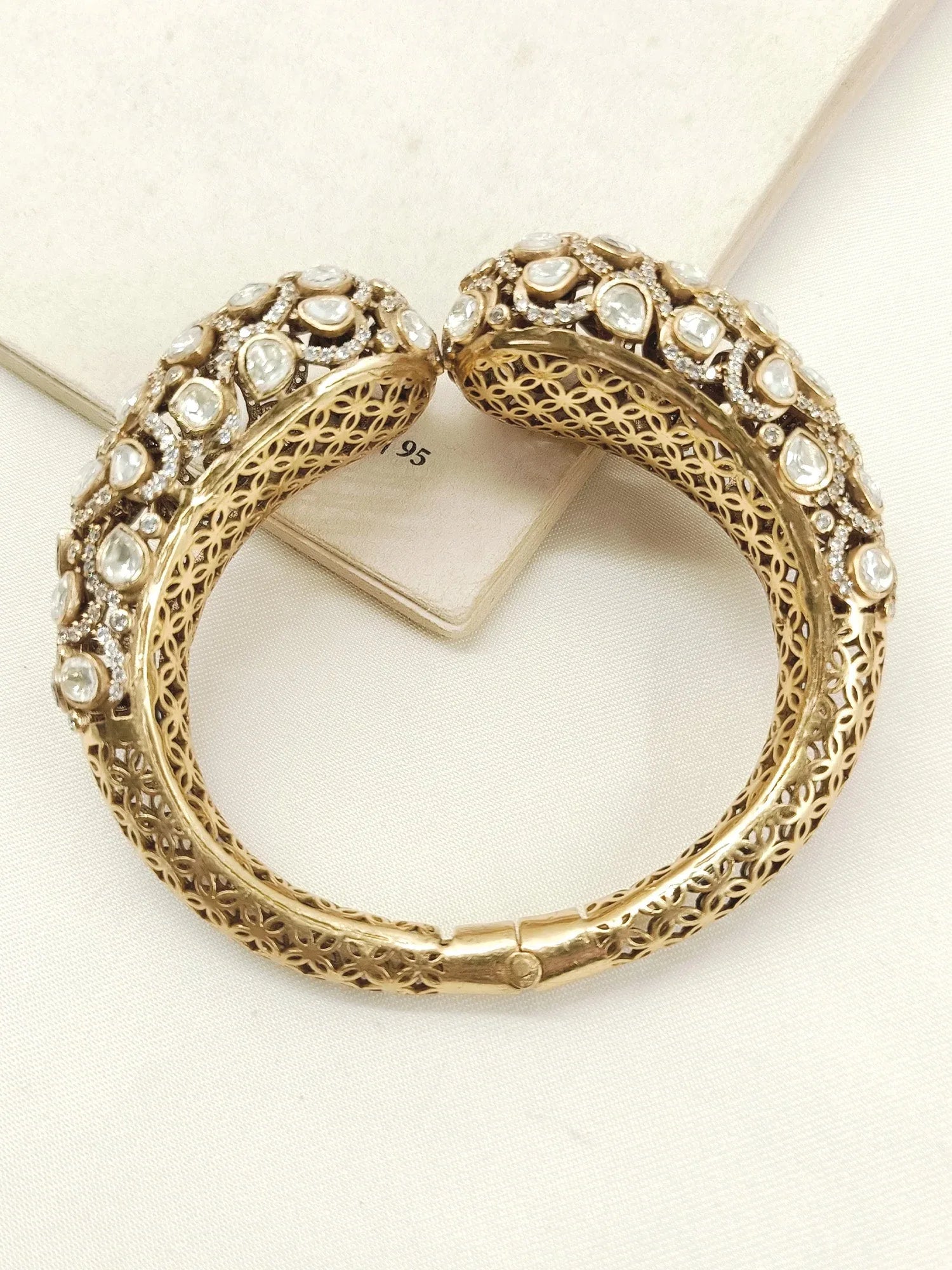 Devkanya White Kundan Bracelet