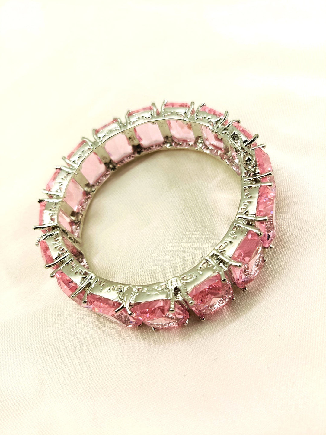 Beautiful Fani Baby Pink Swarovski Stone Bracelet, perfect accessory for any outfit