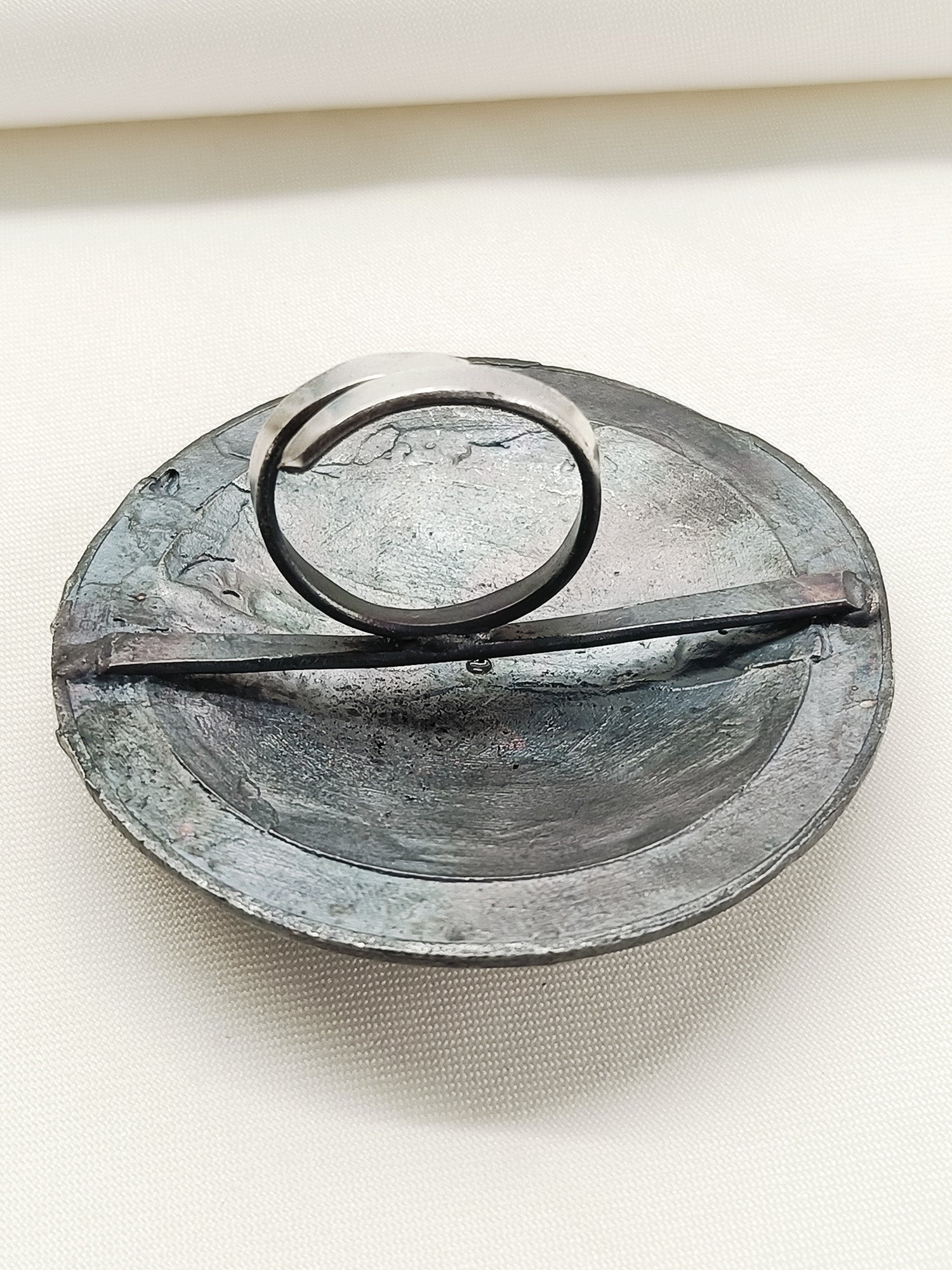 Xiti Baby Pink Oxidized Finger Ring