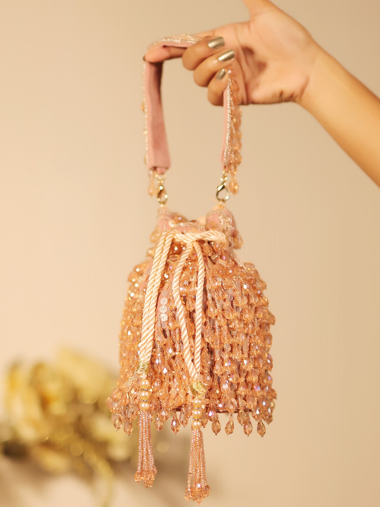 Solana Pink Potli Bag