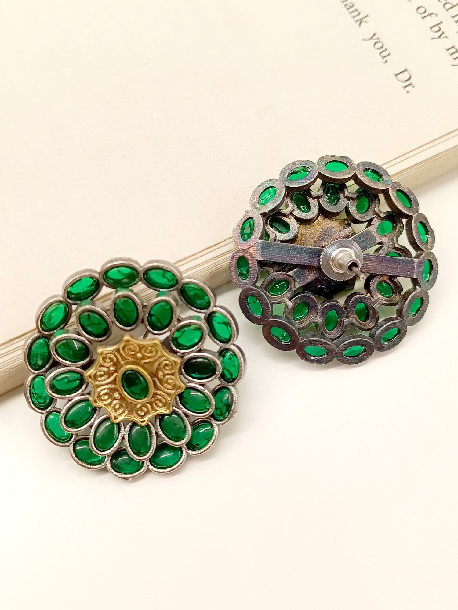 Gracelynn Green Oxidized Tops - qivii