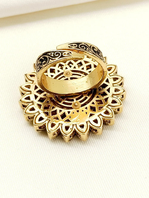 Aabheri R&G Kundan Finger Ring