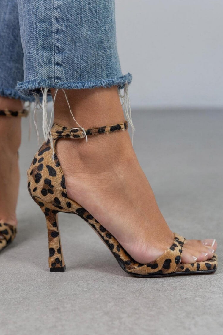 Giulia™ | Hoge hakken met dierenprint  - By Qivii