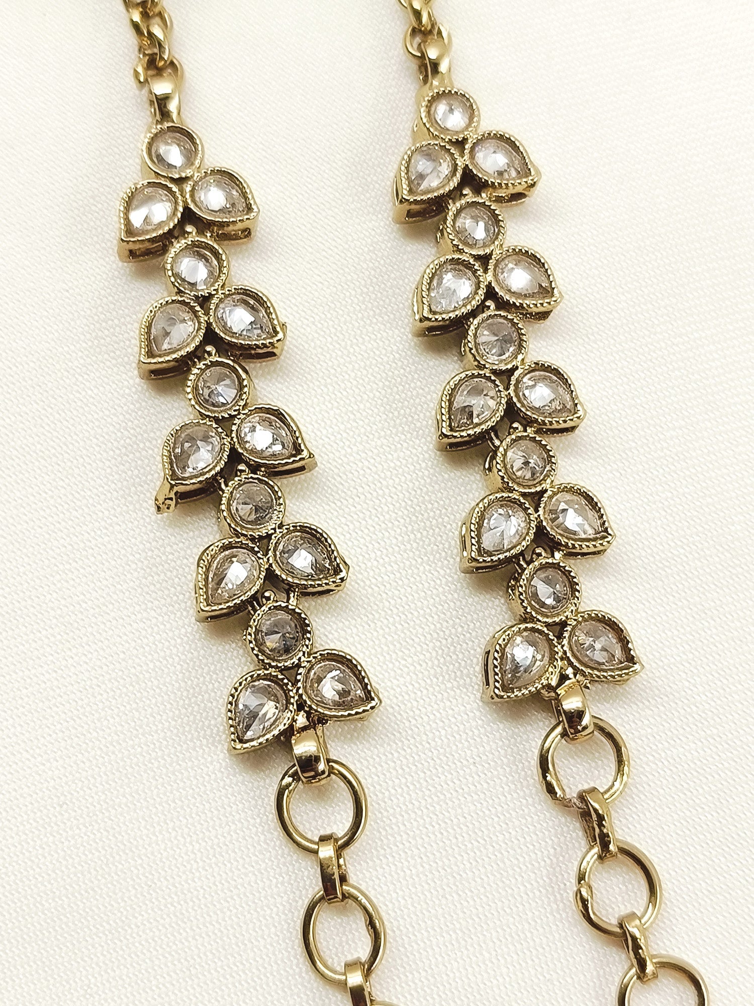 Daivy Copper Polki Traditional Ear Chain