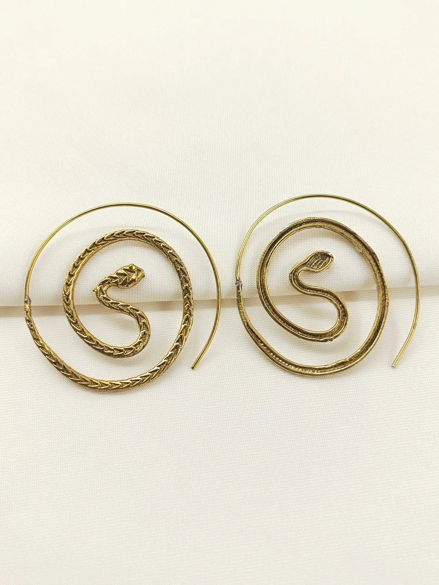 Navdha Golden Western Earrings