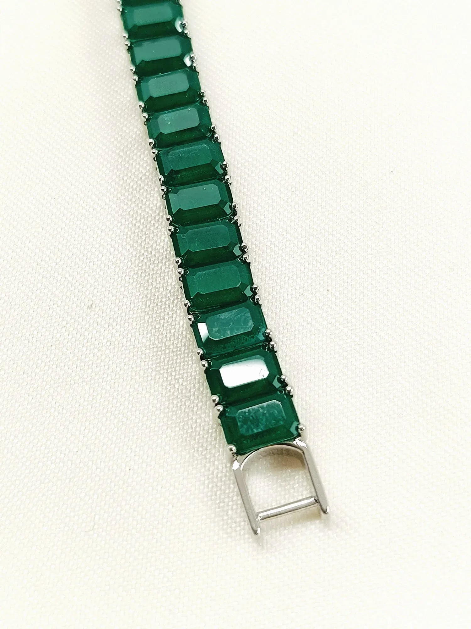 Ottilie Green American Diamond Bracelet