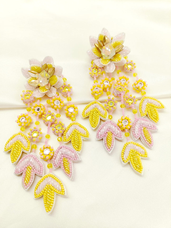 Lavi Yellow Handmade Earrings