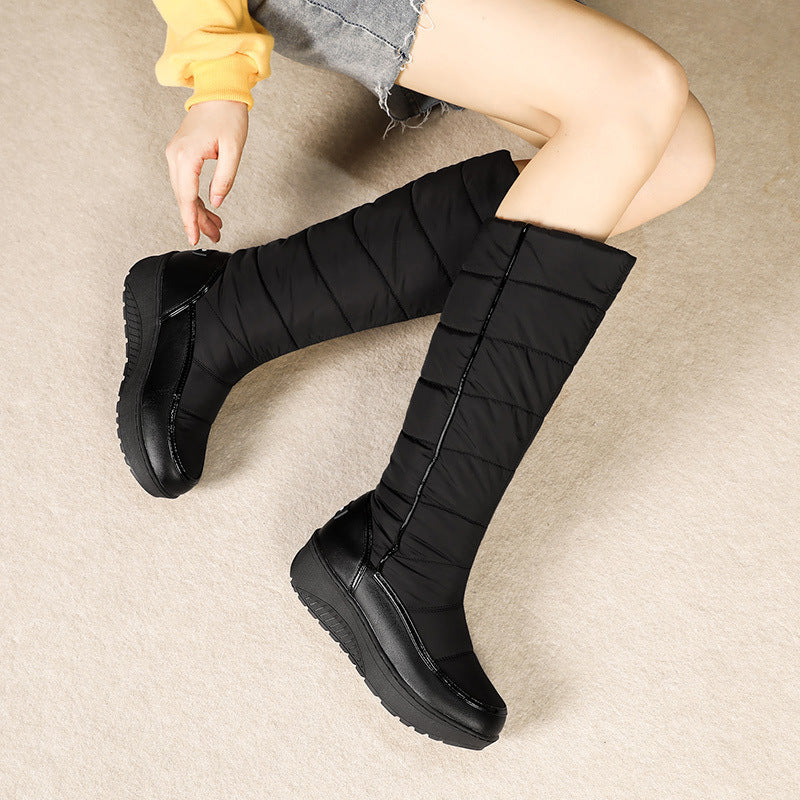 Women's Odessa Knee-High Boots - Plush Faux Fur-Lined Winter Boots with Side Zip & Thick Lug Sole (US 4-11)