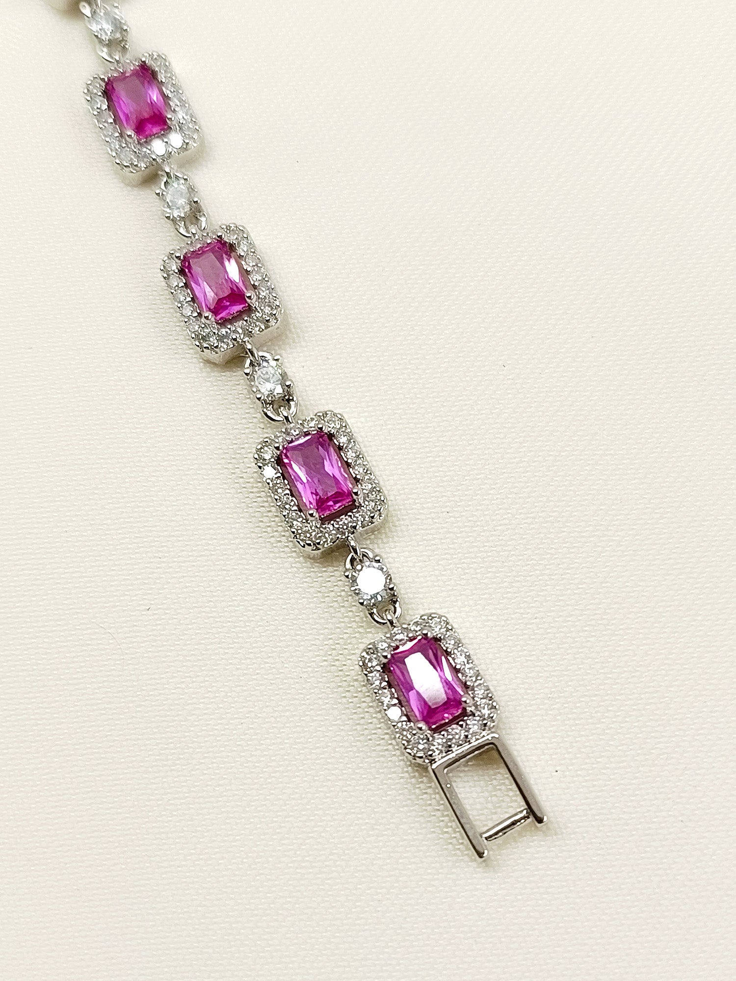 Blakely Majenta American Diamond Bracelet