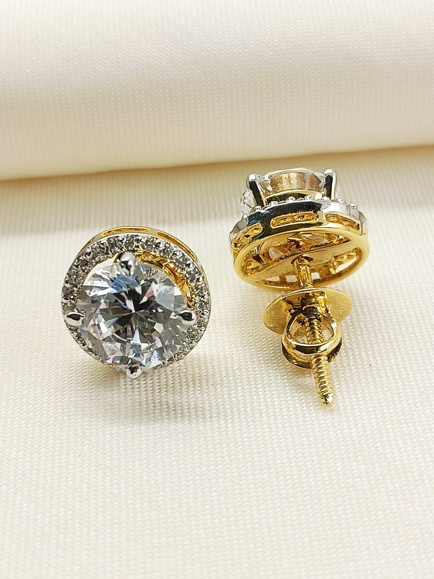 Aisling 92.5 Silver Swarovski Stone Tops - qivii